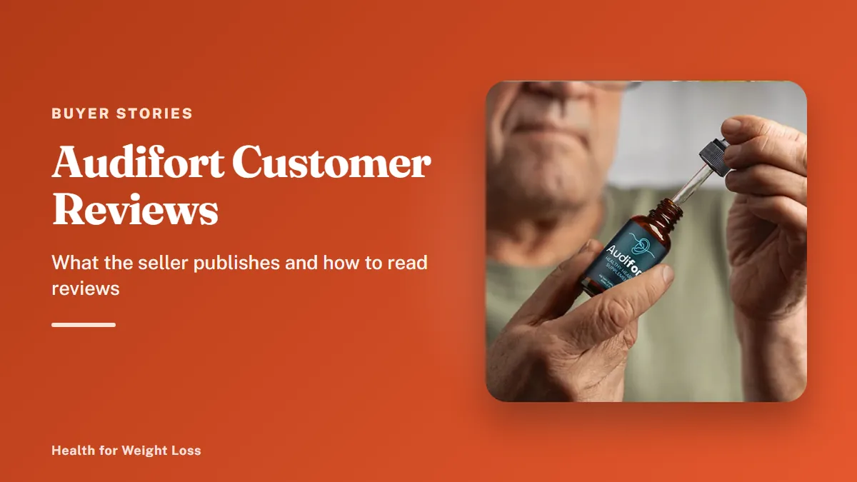 Audifort customer reviews: a man using the Audifort dropper as part of an easy daily liquid routine at home