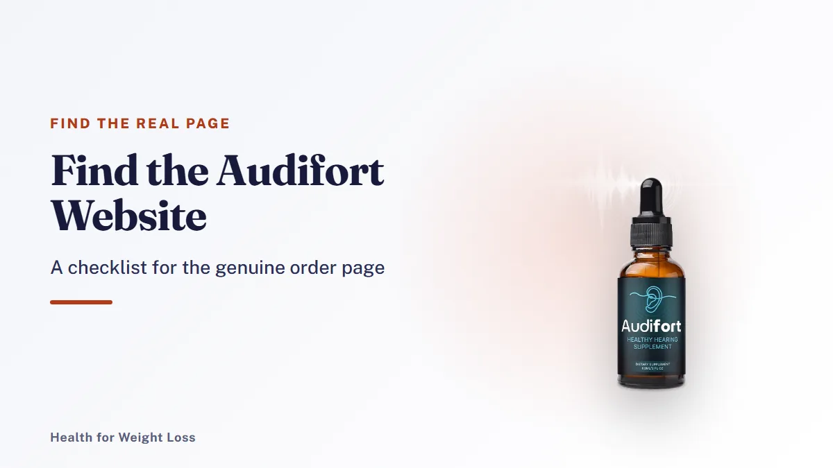 Audifort official website guide: one Audifort liquid dropper bottle, the product sold on the genuine order page