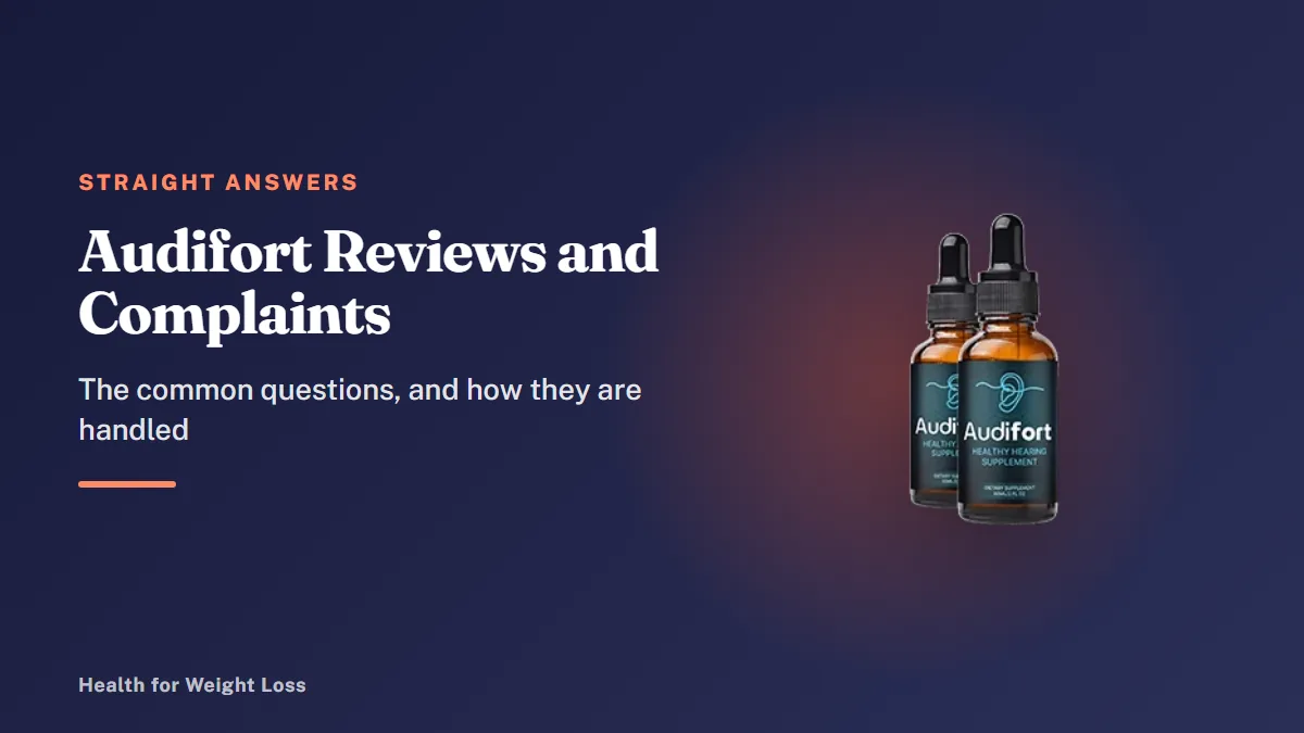 Audifort reviews and complaints: the 2-bottle Audifort package, the smallest bundle on the seller's order page