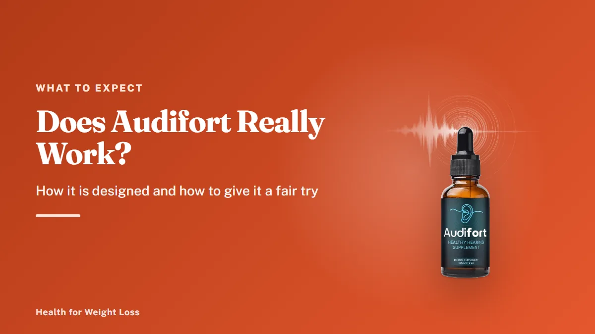 Does Audifort really work: an Audifort dropper bottle, the daily liquid formula designed to support healthy hearing