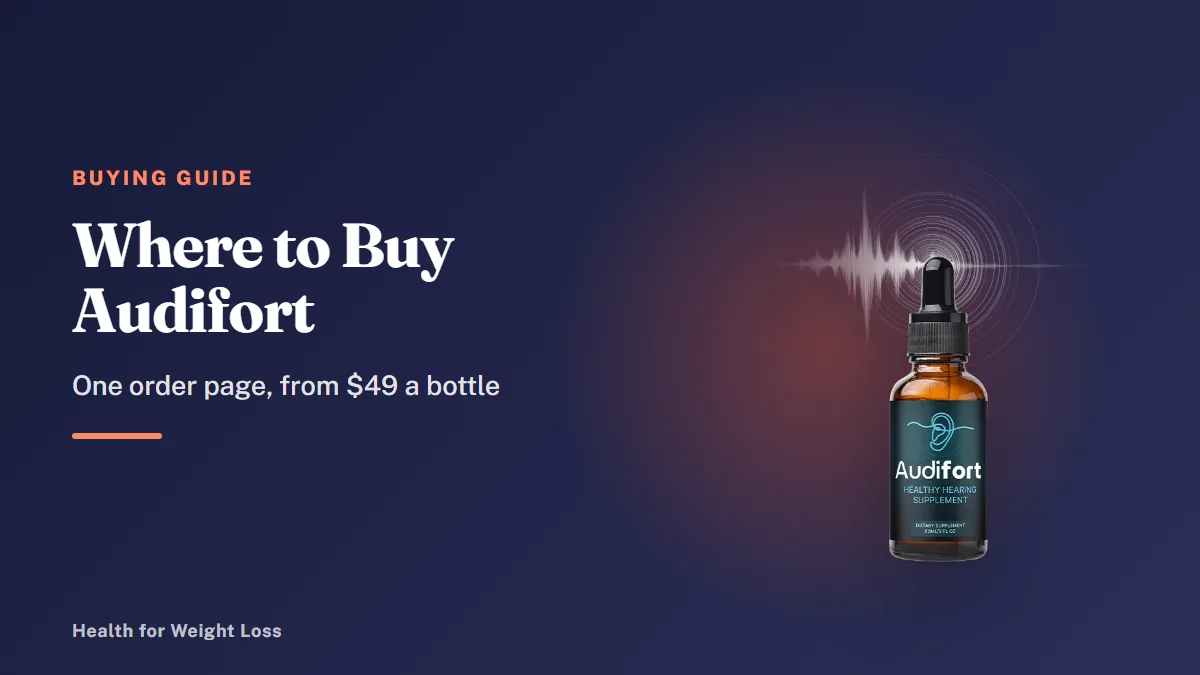 Where to buy Audifort: a single Audifort dropper bottle, 1 fl oz, as shown on the seller's order page
