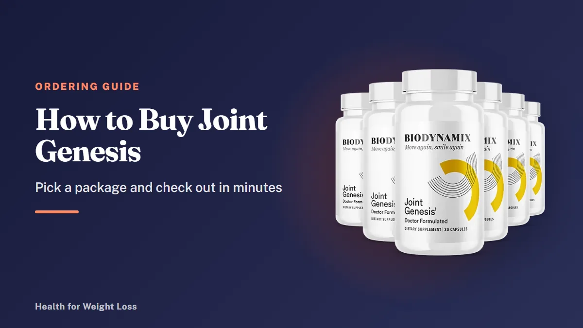 Buy Joint Genesis: the 6-bottle Joint Genesis package with two bonus e-books ready to order online