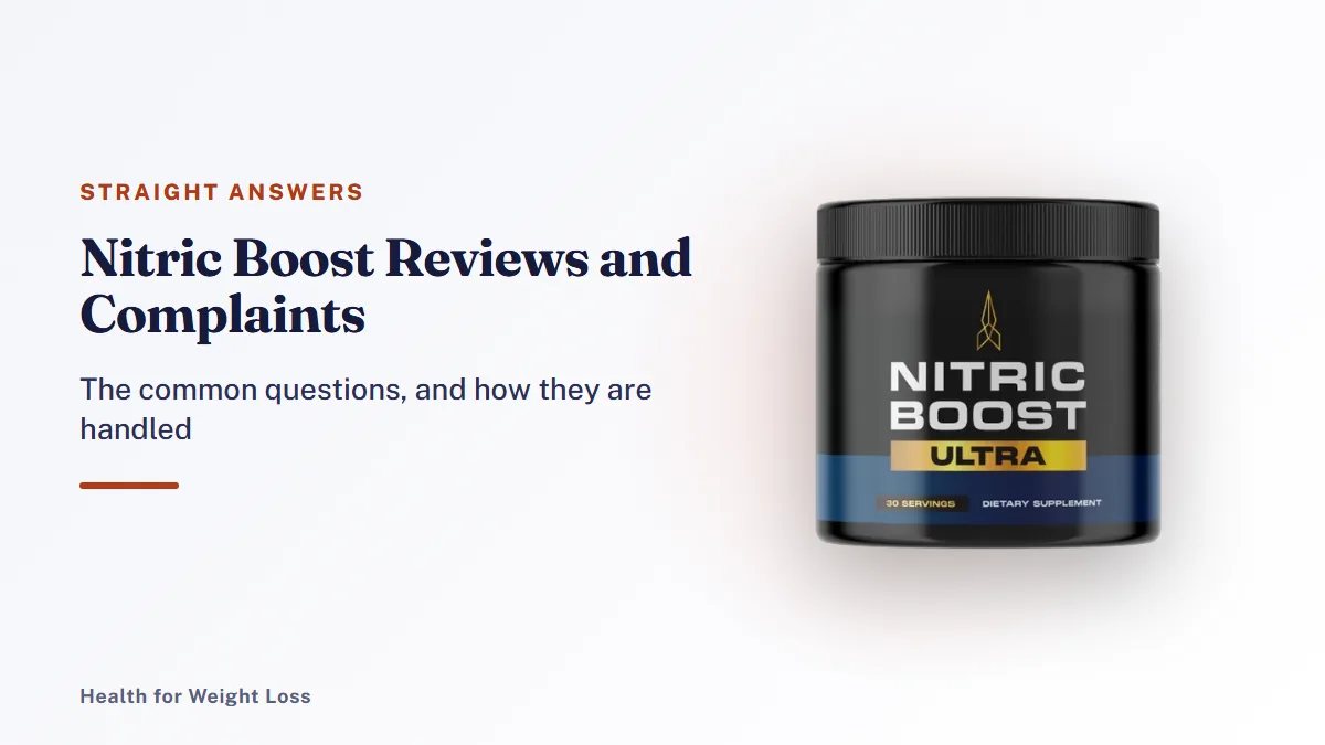 Nitric Boost reviews and complaints: a single Nitric Boost Ultra jar of daily nitric oxide powder photographed against white