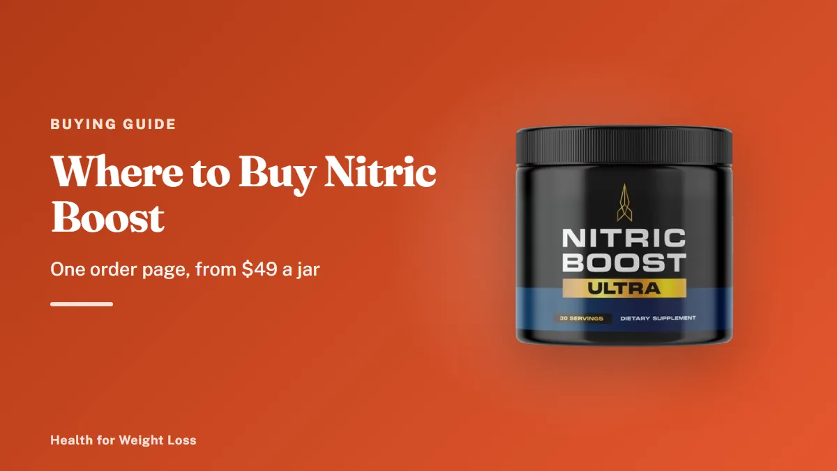 Where to buy Nitric Boost: a genuine jar of Nitric Boost Ultra nitric oxide powder photographed on a plain white background