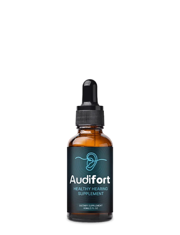 Audifort dropper bottle labeled Supports Healthy Hearing, product photo from the seller