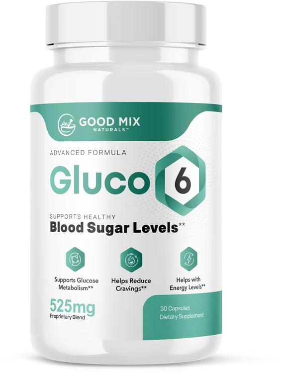 Gluco6 capsule bottle, product photo from the seller