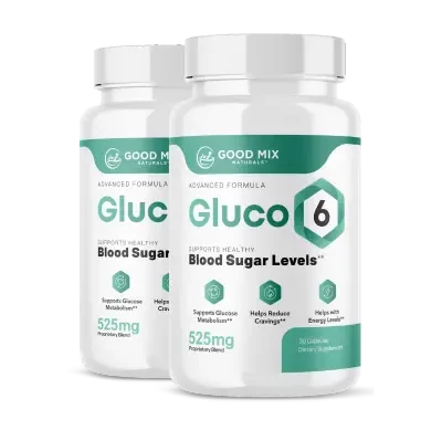 Gluco6 2 Bottles bundle as shown by the seller