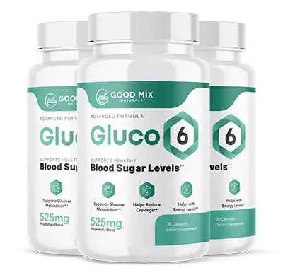 Gluco6 3 Bottles bundle as shown by the seller