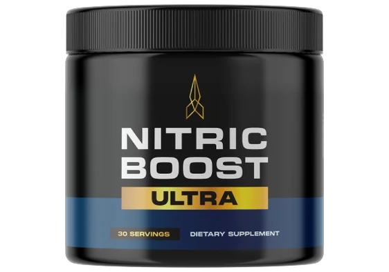 Nitric Boost Ultra powder jar with 30 servings, product photo from the seller's website