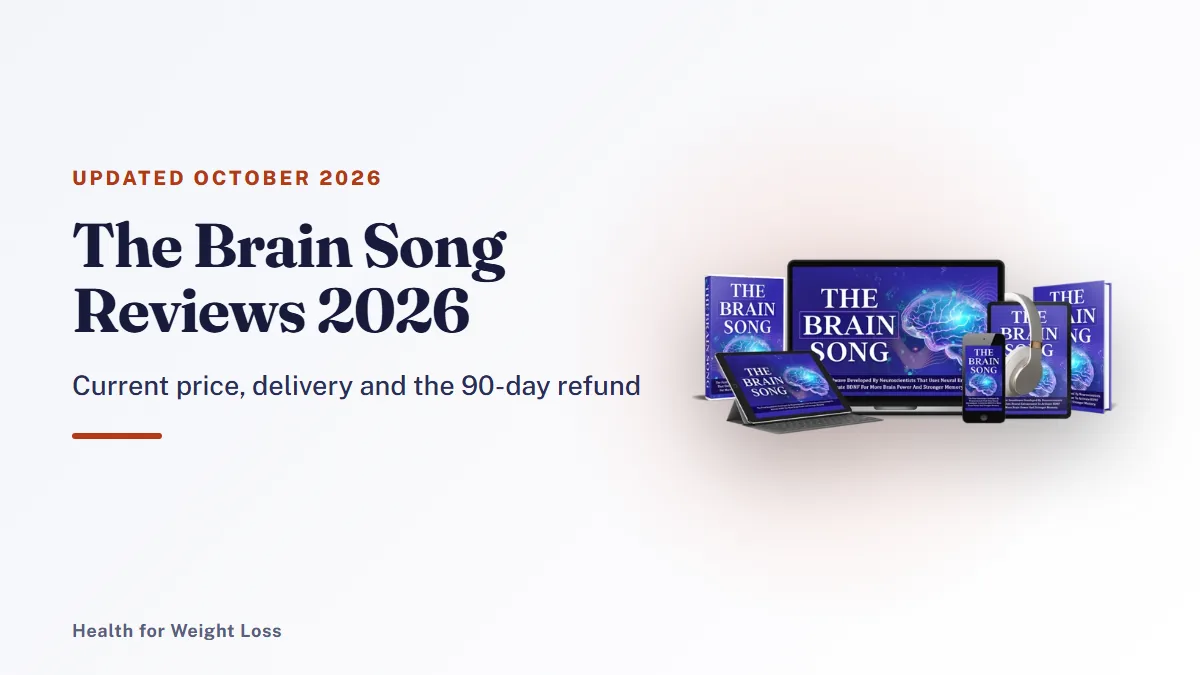 The Brain Song reviews 2026: the seller's laptop and phone mockup beside our October 2026 price and refund check
