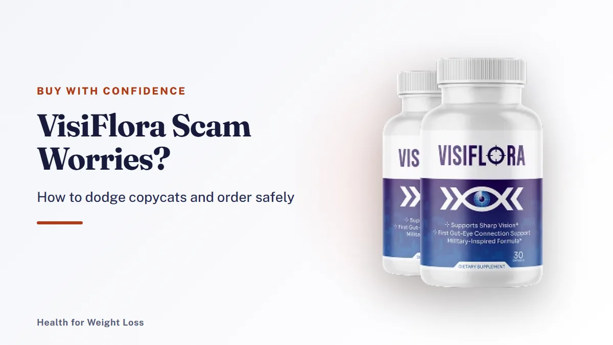 VisiFlora scam fears: the genuine two-bottle VisiFlora package as offered on the official order page